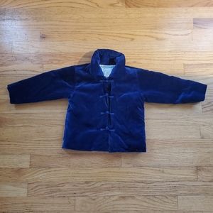 Gap blue velvet vintage jacket size 24-36 months